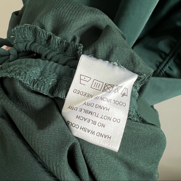 Superdown Sarah Side Tie Dress in Forest Green Small *please note condition - Picture 5 of 11